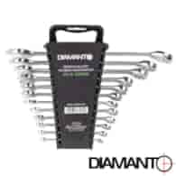 Klucze płasko - oczkowe CV 6 - 22mm 12szt. DIAMANTO