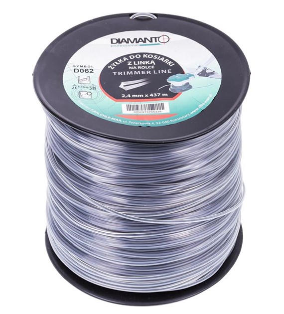 Żyłka do kosiarki z linką na rolce 2,4mm 437m DIAMANTO
