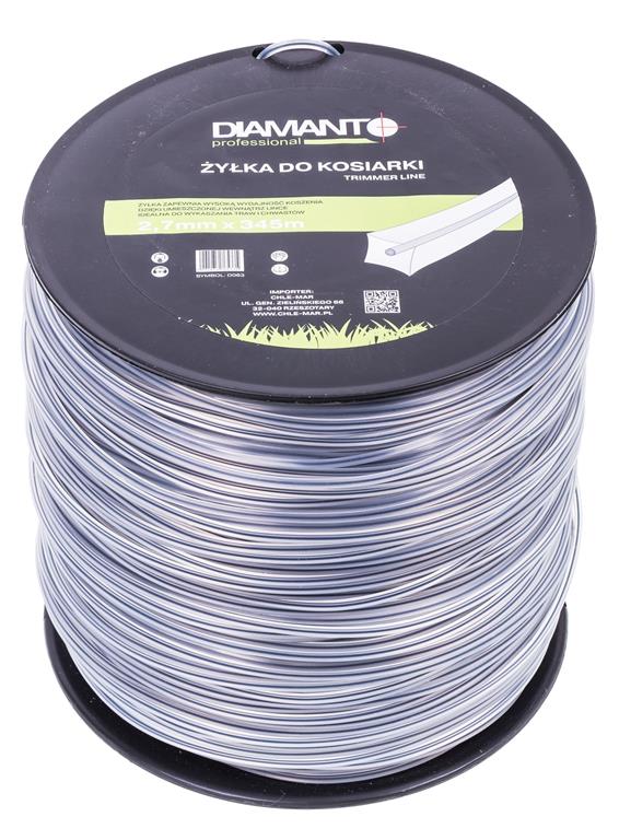 Żyłka do kosiarki z linką na rolce 2,7mm 345m DIAMANTO
