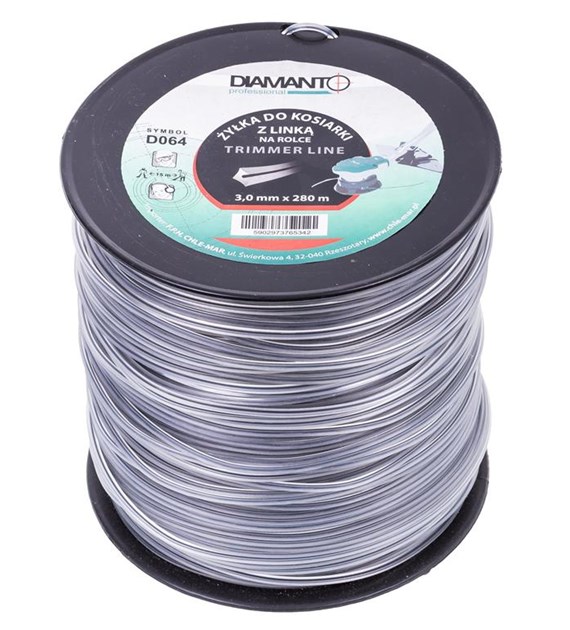 Żyłka do kosiarki z linką na rolce 3,0mm 280m DIAMANTO
