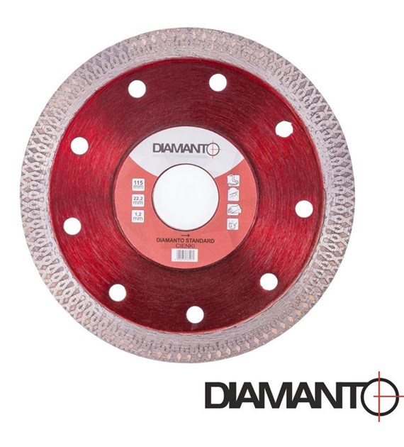 Tarcza diament DIAMANTO STANDARD cienka 115x1,4mm