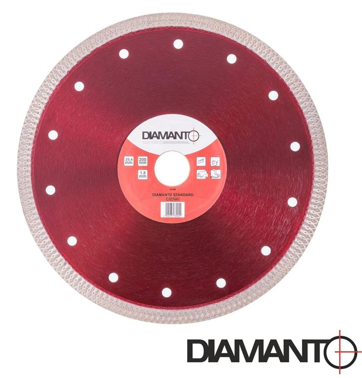Tarcza diament DIAMANTO STANDARD cienka 200x25,4mm
