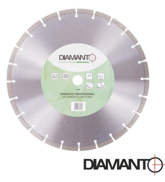 Tarcza diament PROFESSIONAL 350x25,4mm DIAMANTO