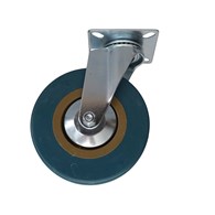 Kółko uniwersalne obrotowe 125 mm guma szara DIAMANTO