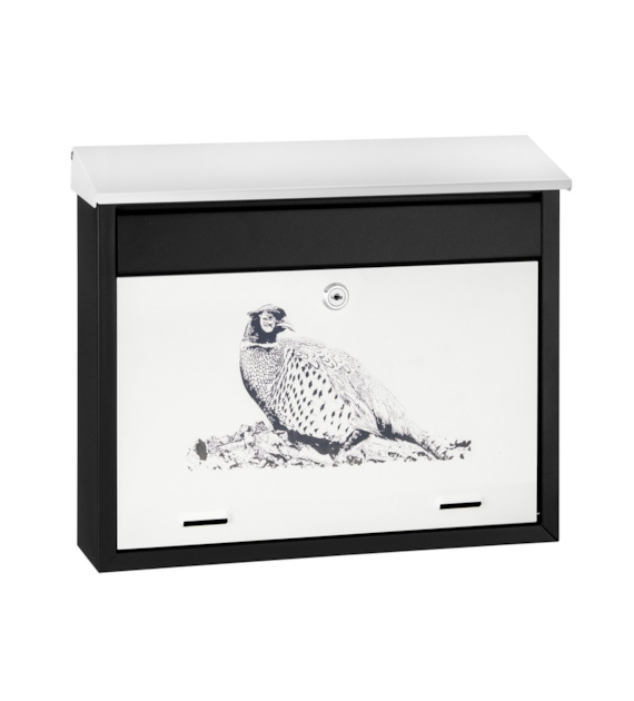Skrzynka na listy 340x400x100mm z grafiką (bażant)