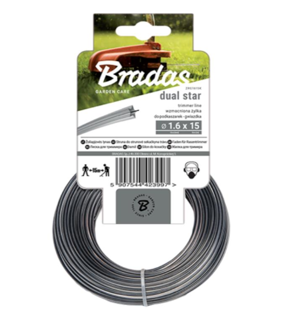 Żyłka do kosiarki gwiazdka RIPPER DUAL 2,4mm 15m