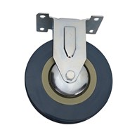 Kółko uniwersalne stałe 125mm guma szara DIAMANTO