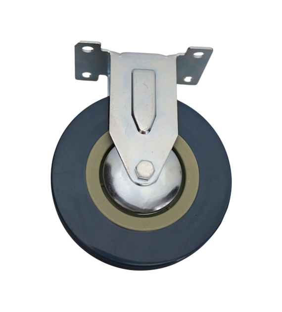 Kółko uniwersalne stałe 125mm guma szara DIAMANTO