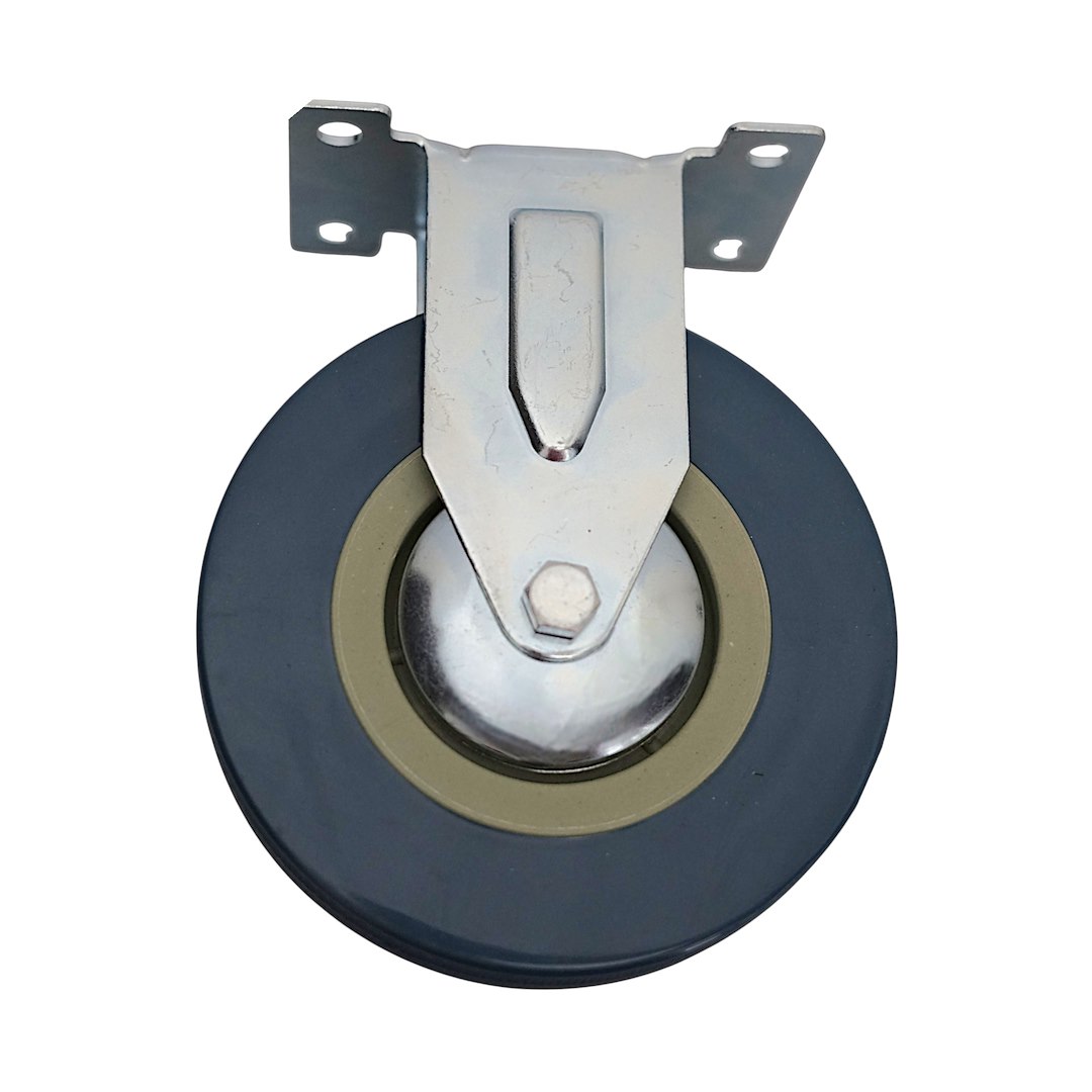 Kółko uniwersalne stałe 125mm guma szara DIAMANTO