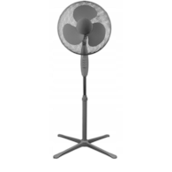 Wentylator podłogowy 40cm płaska podstawa szary - BASIC