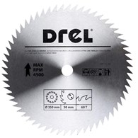 Piła tarczowa DREL CV do drewna 350 x 30 mm 60T