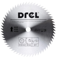 Piła tarczowa DREL CV do drewna 350 x 30 mm 60T