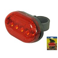Lampka rowerowa tyłna 5-LED 6 funkcji