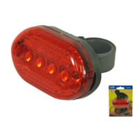 Lampka rowerowa tyłna 5-LED 6 funkcji