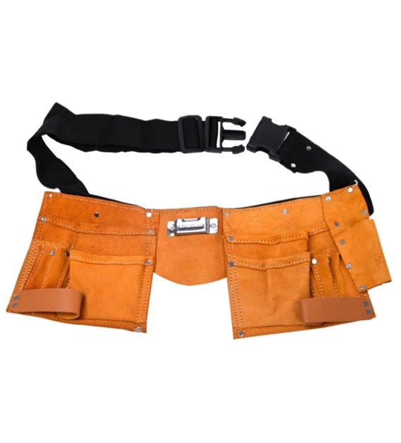 Pas monterski skórzany 10 kieszeni