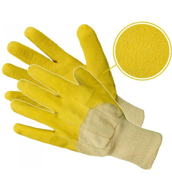 Rękawice gumowe żółte GRIPY RGS