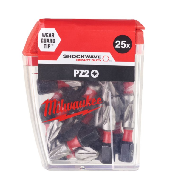 MILWAUKEE BIT SHOCKWAVE CD PZ 2/25mm (25szt.)