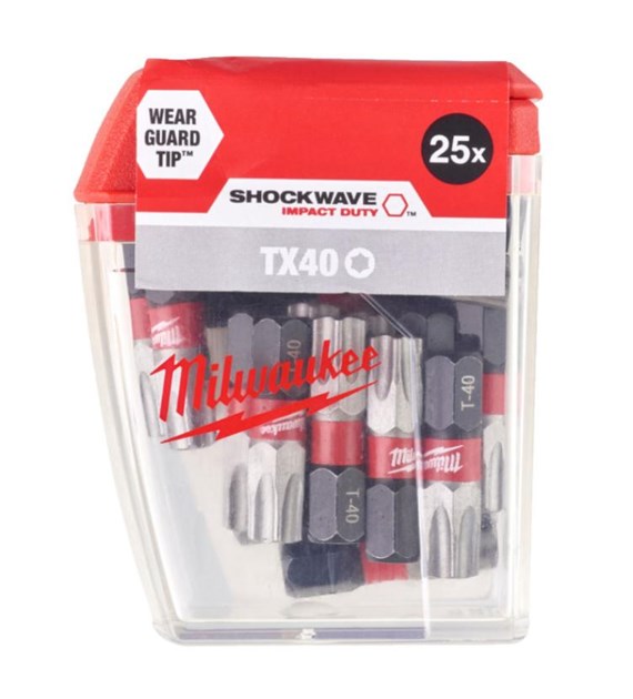 MILWAUKEE BIT SHOCKWAVE CD TX 40/25mm (25szt.)