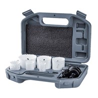 Zestaw otwornic BiMetalowych 19 - 57 mm oraz adapterów