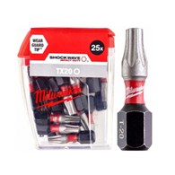 MILWAUKEE BIT SHOCKWAVE CD TX 20/25mm (25szt.)