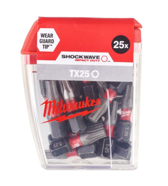 MILWAUKEE BIT SHOCKWAVE CD TX 25/25mm (25szt.)