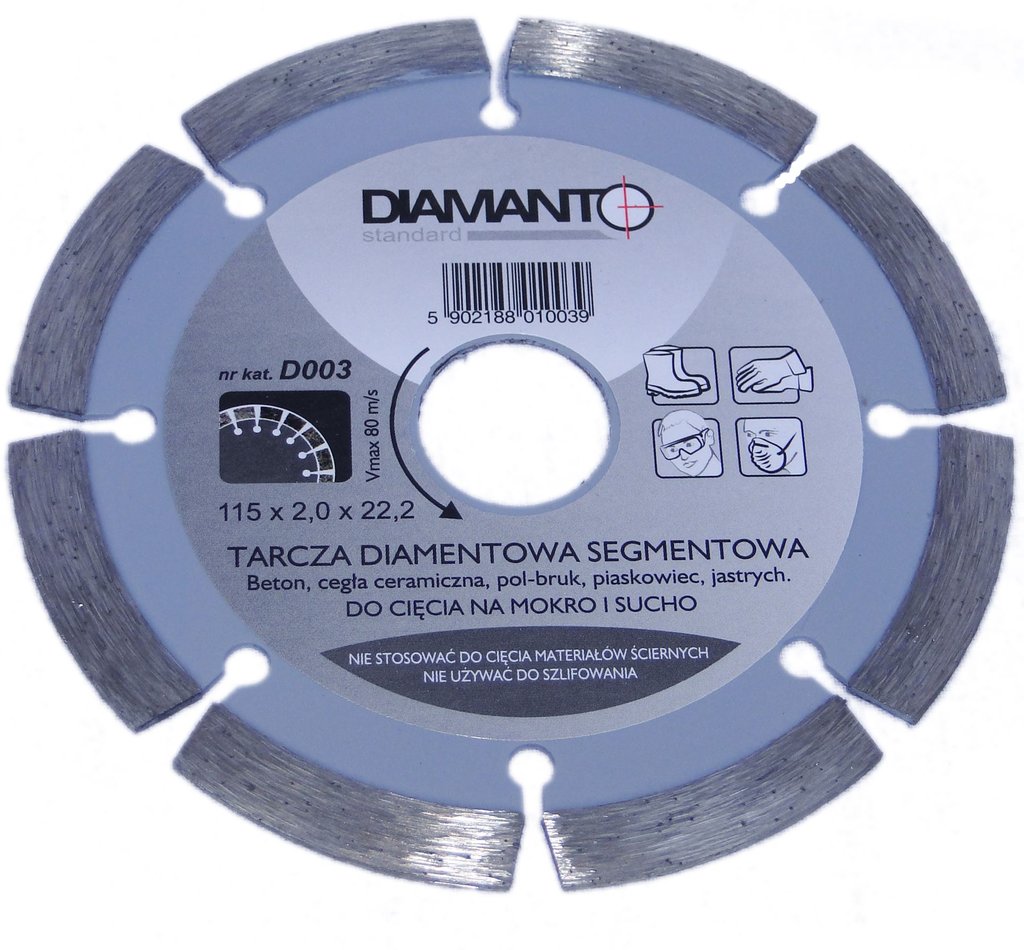 Tarcza diament DIAMANTO STANDARD 125 SEGMENT