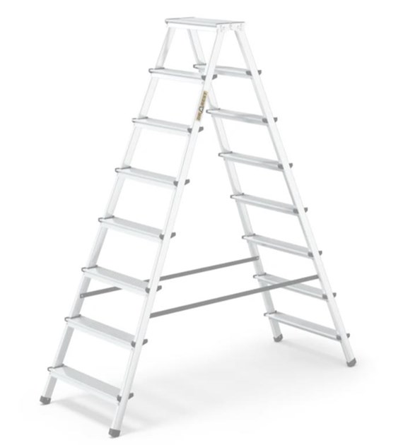 Drabina taboret aluminiowy 8-stopniowy 125kg