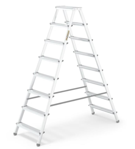 Drabina taboret aluminiowy 8-stopniowy 125kg