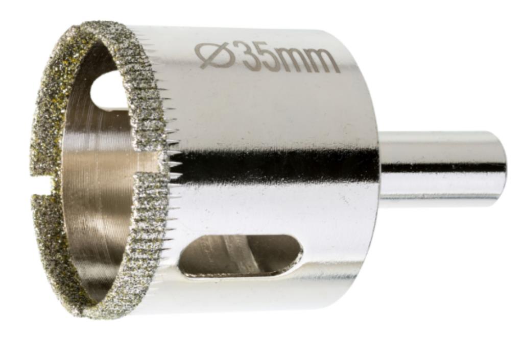 Otwornica z nasypem diamentowym 35mm diament galwanizowany