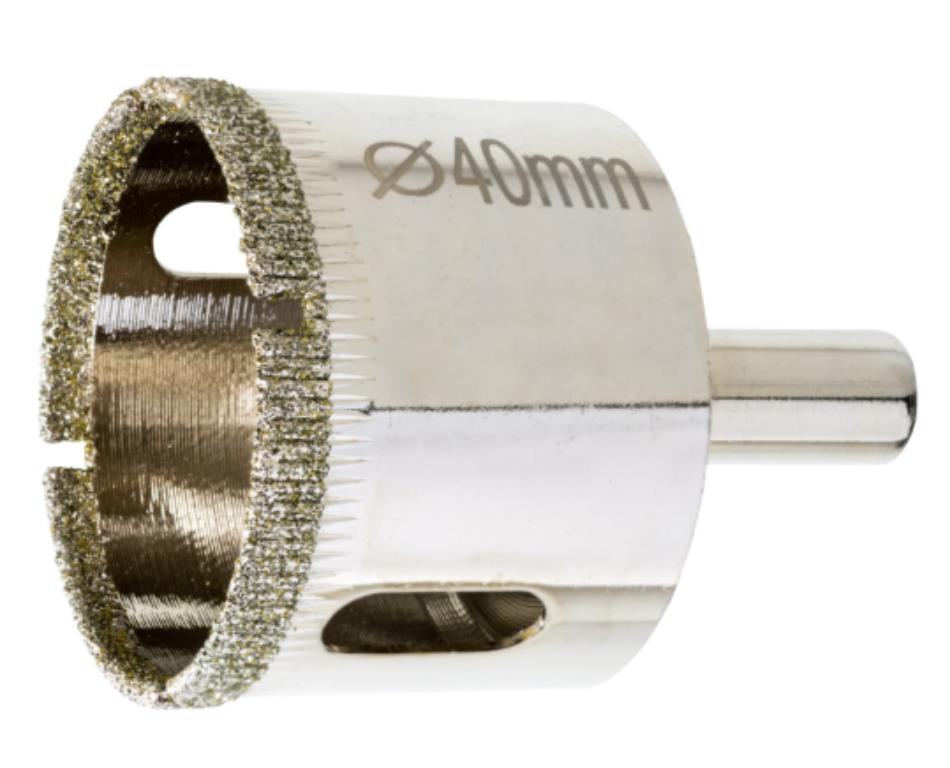 Otwornica z nasypem diamentowym 40mm diament galwanizowany