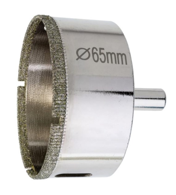 Otwornica z nasypem diamentowym 65mm diament galwanizowany