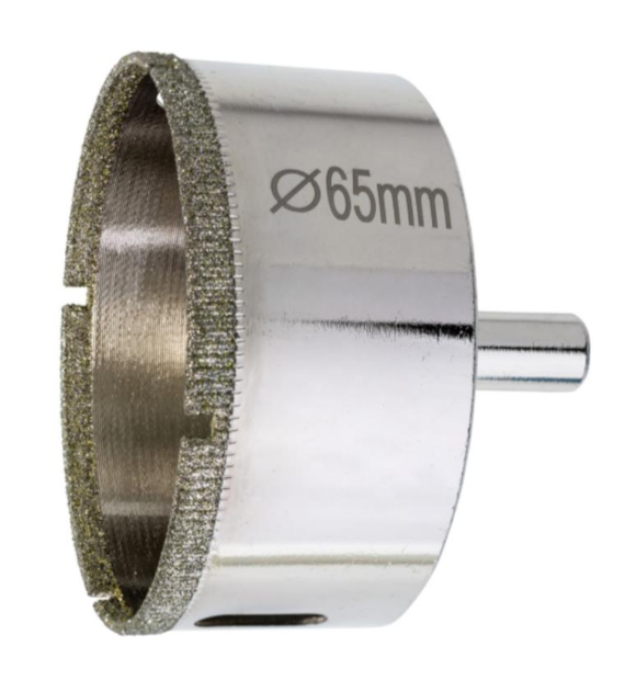 Otwornica z nasypem diamentowym 65mm diament galwanizowany