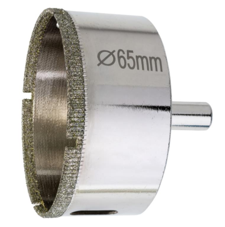 Otwornica z nasypem diamentowym 65mm diament galwanizowany