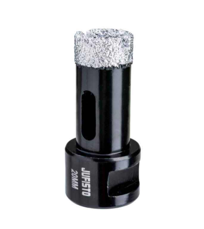 JUFISTO Otwornica z nasypem diamentowym 20 mm M14 - diament lutowany