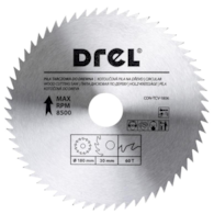 Piła tarczowa DREL CV do drewna 180 x 30 mm 60T