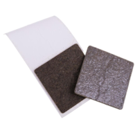 Ślizgacz meblowy  25x25mm 12szt brązowy