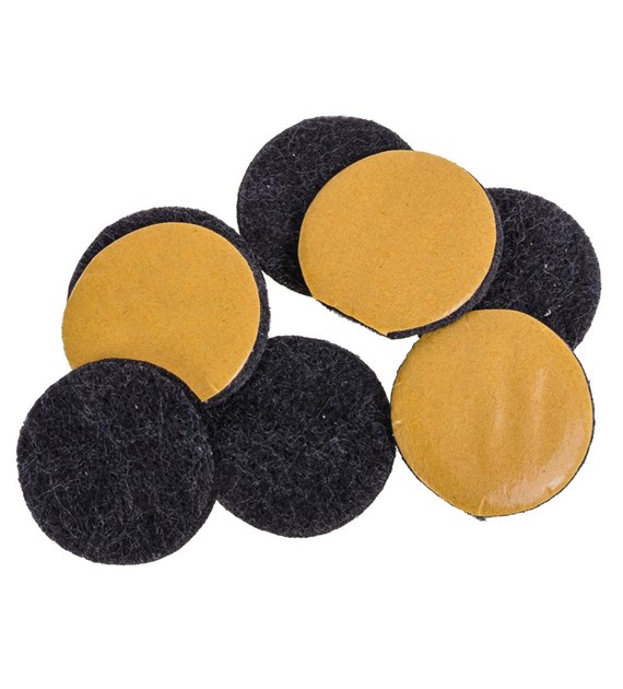 Ślizgacz meblowy okrągły fi 30mm 9szt brązowy