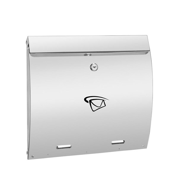 Skrzynka na listy A4 poziom 320x350x70mm (nierdzewna)