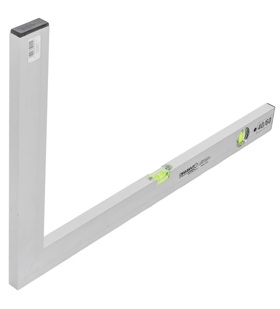 Kątownica ze wskaźnikiem pion-poziom 40/60cm DIAMANTO