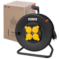 Przedłużacz bębnowy ADELID 3x1,5mm - 4G/30m z klapami