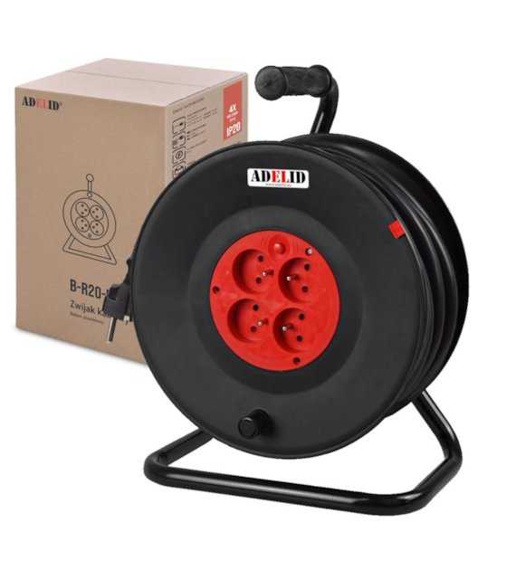 Przedłużacz bębnowy ADELID 3x1,5mm - 4G/25m