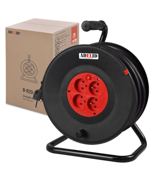 Przedłużacz bębnowy ADELID 3x1,5mm - 4G/50m