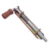 Zasuwka sprężynowa WĄSKA+drewno 150 mm ocynk