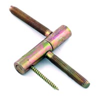 Zawias drzwiowy z wkrętem