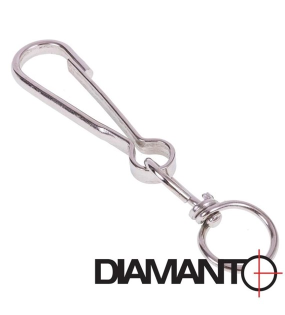 Spinacz z okrętką 90mm DIAMANTO