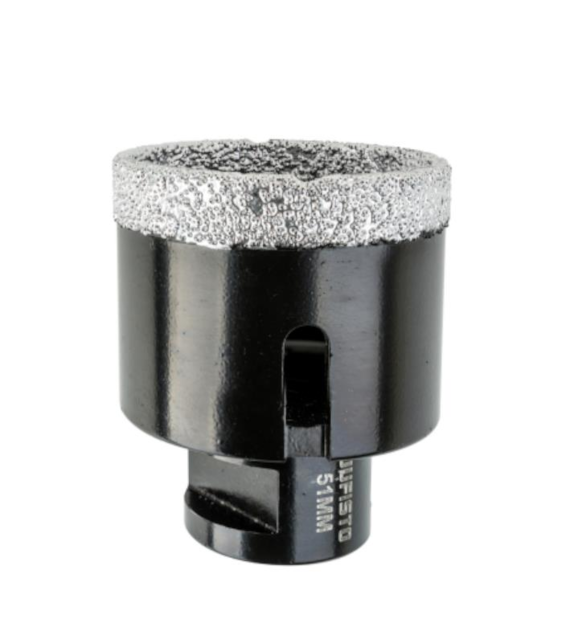 JUFISTO Otwornica z nasypem diamentowym 51 mm M14 - diament lutowany