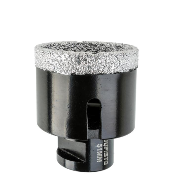 JUFISTO Otwornica z nasypem diamentowym 51 mm M14 - diament lutowany