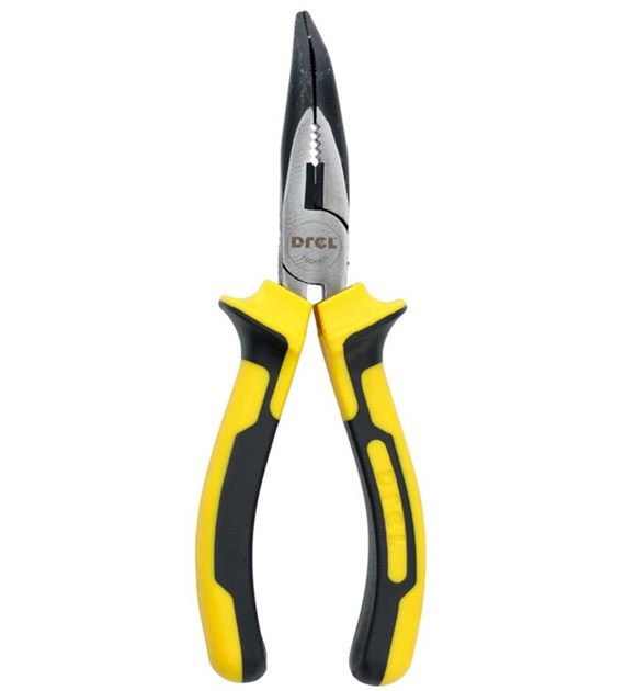 Szczypce wydłużone wygięte 160 mm DREL