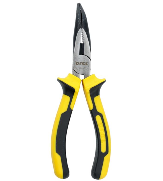 Szczypce wydłużone wygięte 160 mm DREL