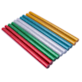 Zestaw wkładów klejowych brokatowych 11,2 mm x 200 mm pięć kolorów 10 szt.